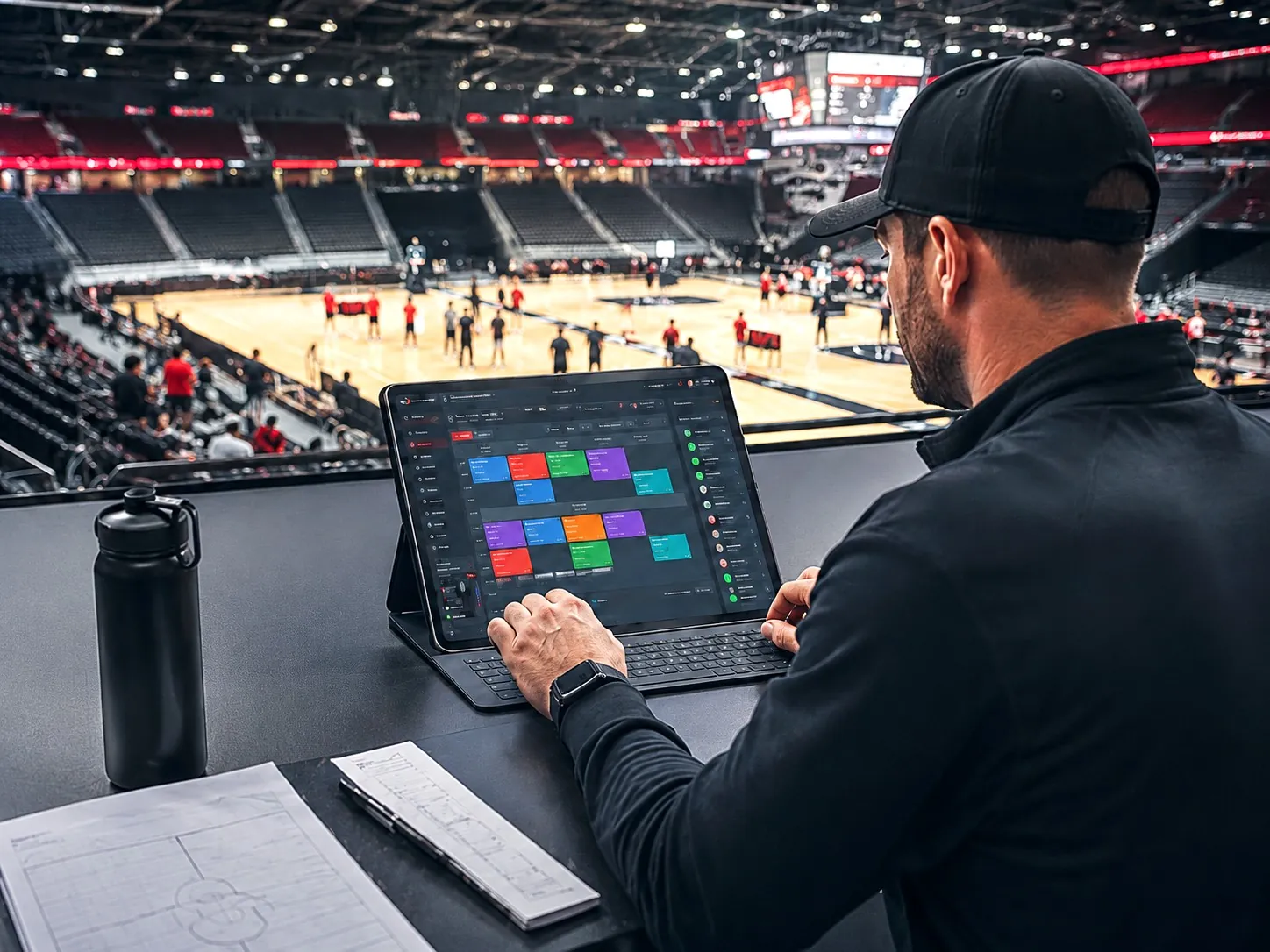 Sports event managed through one connected digital workflow