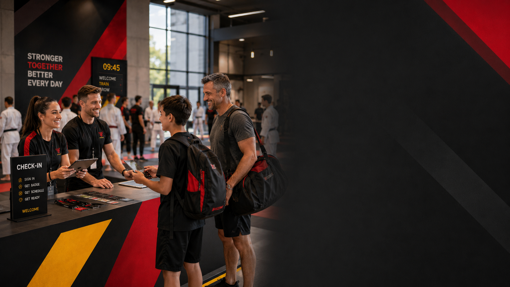 Sports event check-in